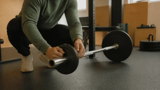 Illustrative fitness scene showing a calm, practical approach to training habits.